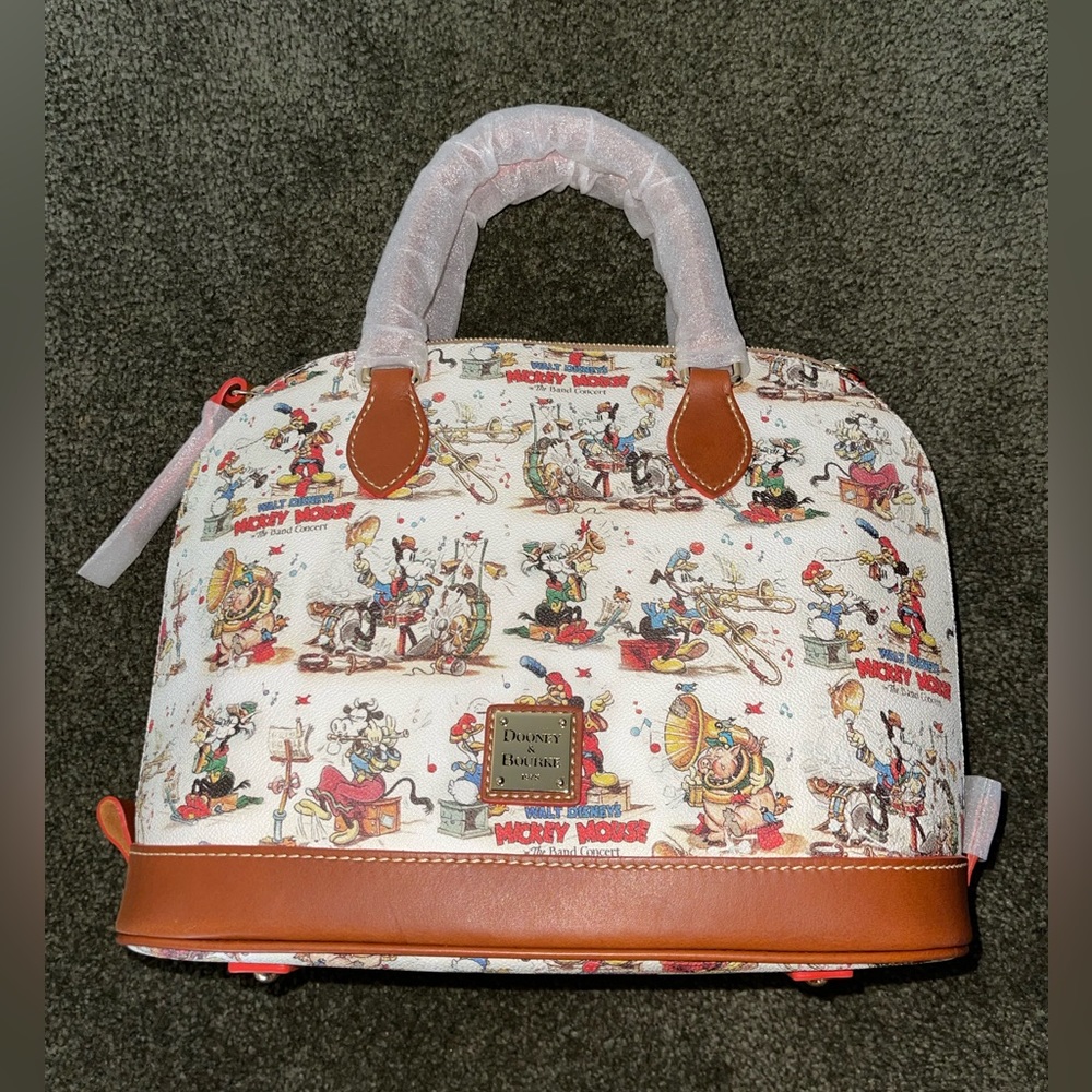 Dooney & Bourke Mickey Mouse The Band Concert Medium Satchel Bag/Purse
